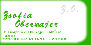 zsofia obermajer business card